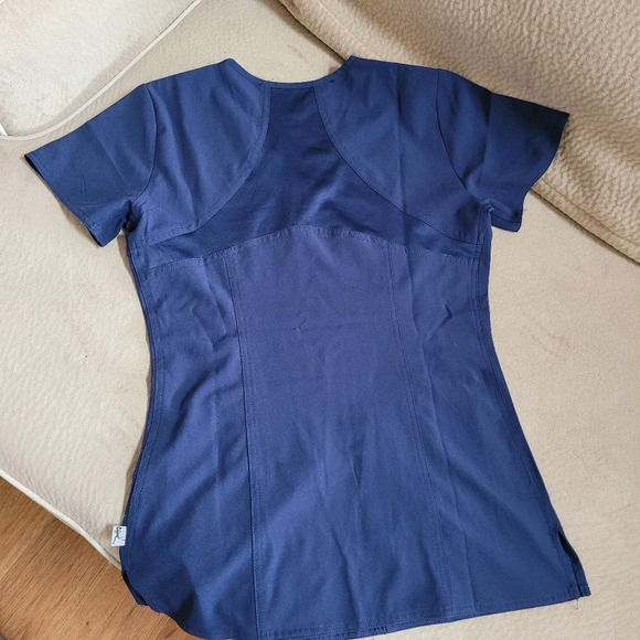 Medcouture navy scrub top women's XS - Picture 5 of 5